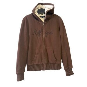 Tommy Hilfiger Hoodie Jacket. Brown. Size M
